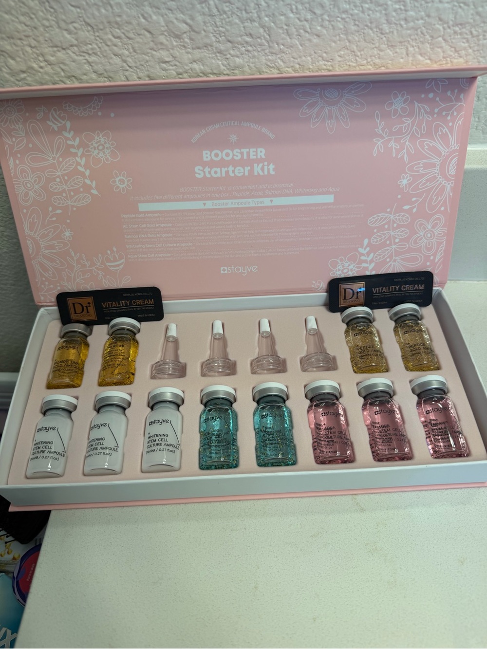 Stayve Booster Starter Kit 12 Ampoules Korean Skincare Complete Set